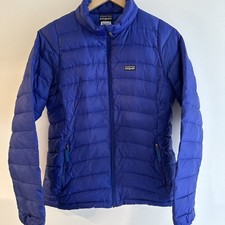 Patagonia Down Sweater Jacket Girls XXL 16-18 Blue Full Zip Puffer Lightweight