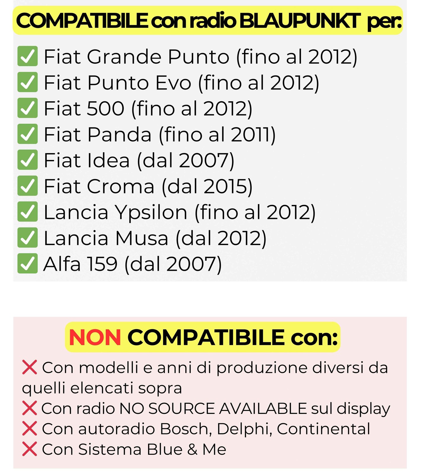 CAVO AUX AUDIO+ KIT SMONTAGGIO AUTORADIO BLAUPUNKT FIAT PUNTO PANDA LANCIA ALFA foto 5