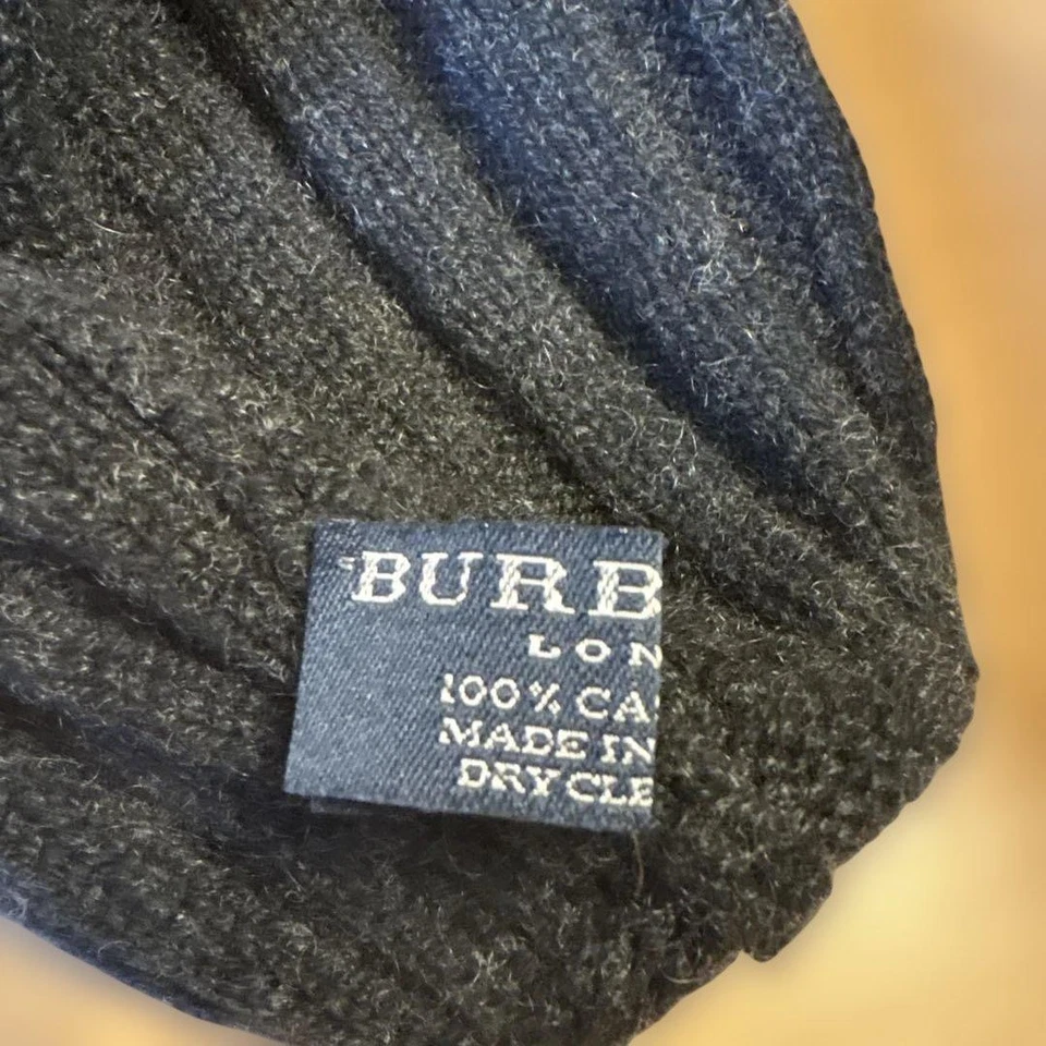 Burberry Sombrero Tejido Cachemira 100 Mujer Sombrero Colección Original Accesorio Foto 3 de 4