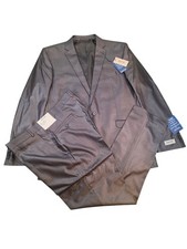 Kenneth Cole Reaction Men's Gunmetal Flex Suit 46L 40W x 32L NEW W/ TAGS