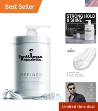 Gentlemen Republic 32oz Refined Hair Gel - Humidity Resistant, Fresh Scent