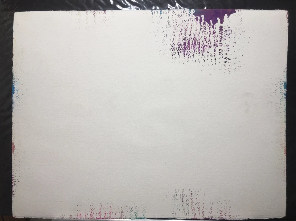 Pintura abstracta original años 70 DORIS WERTHEIMER como Paul Jenkins Foto 3 de 3