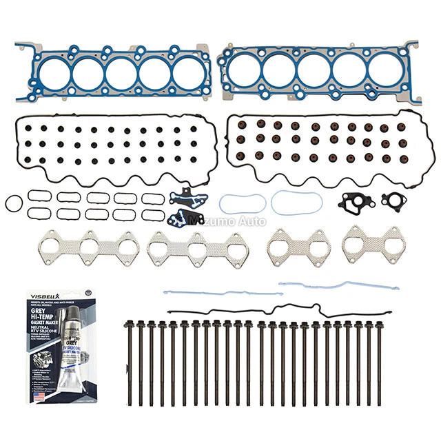 Conjunto de parafusos de junta de cabeça ajuste 05-11 Ford F250 F350 F450 F550 Super Duty 6.8 VIN Y - Imagem 2 de 4