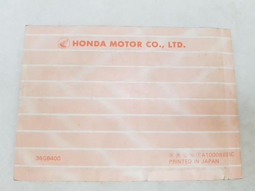 HONDA C50LA Motorcycle Handbook 1981 MULTILINGUAL TEXT #36GB400 - Picture 3 of 3
