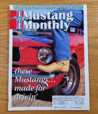 Mustang Monthly Magazine Back Issue From March 1996 Ford Classic Performance