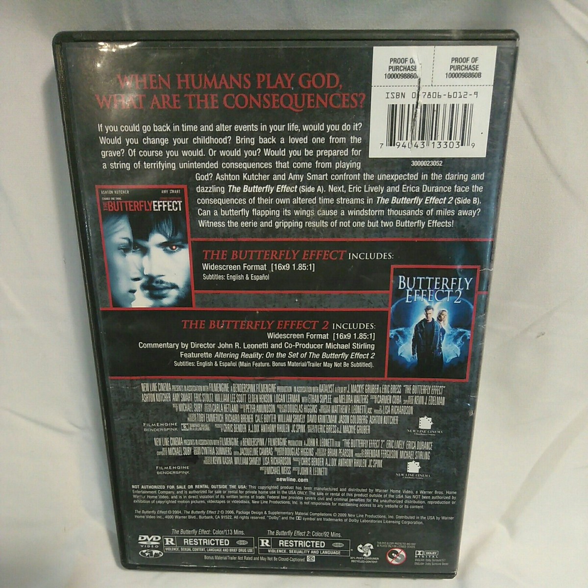 The Butterfly Effect & The Butterfly Effect 2 Collection DVD