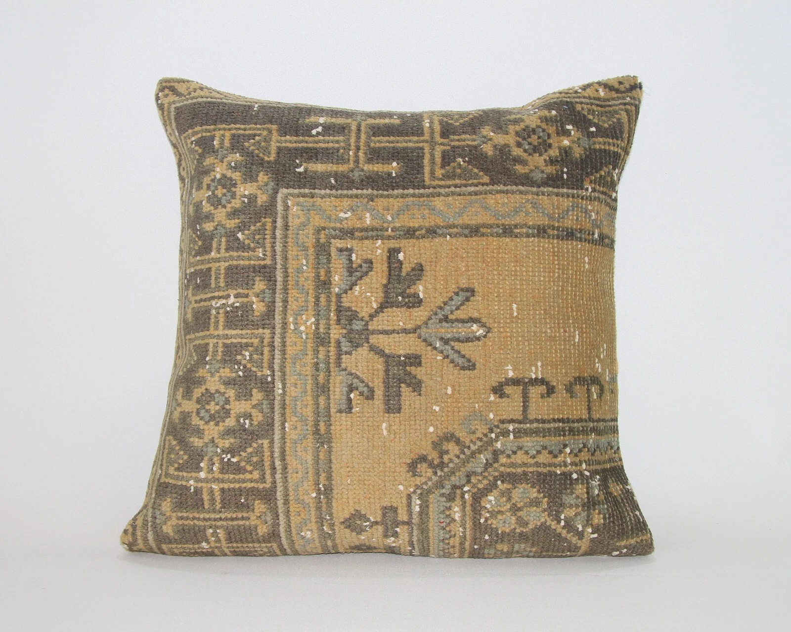 Wool Jute Cushion Cover Throw Turkish Vintage Cushions Handmade Kilim Pillowcase