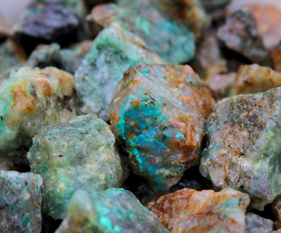 #ad Chrysocolla Rough Rocks for Tumbling Bulk Wholesale options $18.99