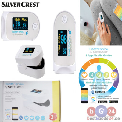 Pulsoximeter Bluetooth SPO 55 App Medizingerät Pulsmesser Oximeter