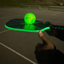 PickleStar ONE 1 LED Light Up Pickleball Balls Glow in the Dark Outdoor Green