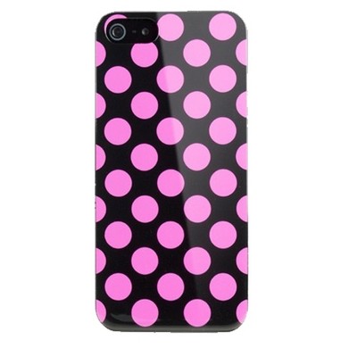 Cygnett Tonic iPhone 5S 5 & SE Polkadot Ultra Slim Thin Case/Cover Black/Pink