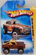 CUSTOM FORD BRONCO Brown 2008 Hot Wheels #21 New Models Mattel