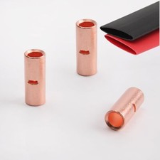 6 Gauge Non-Insulated Butt Connectors 24 PCS Butt Splice Connectors 6 AWG But...