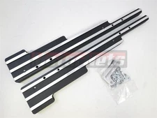 Black Finned Aluminum Spark Plug Wire Loom Separators SBC BBC SBF Rod Nostalgic 