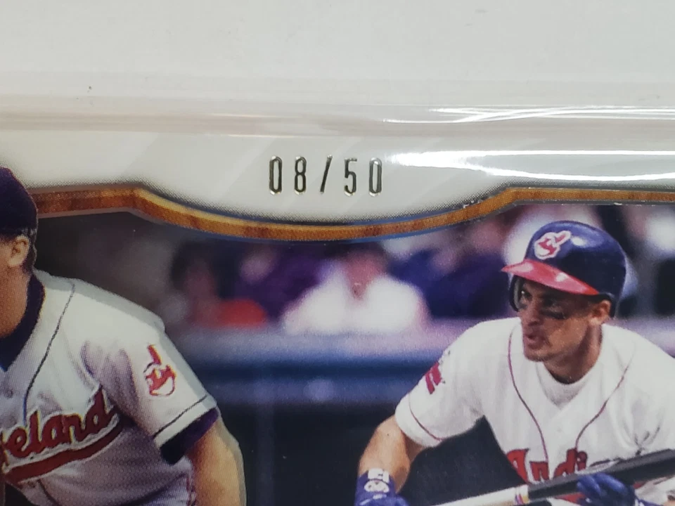 Omar Vizquel 2018 Topps Tribute Signatures Autograph 8/50 SP Cleveland Guardians - Image 2 of 4