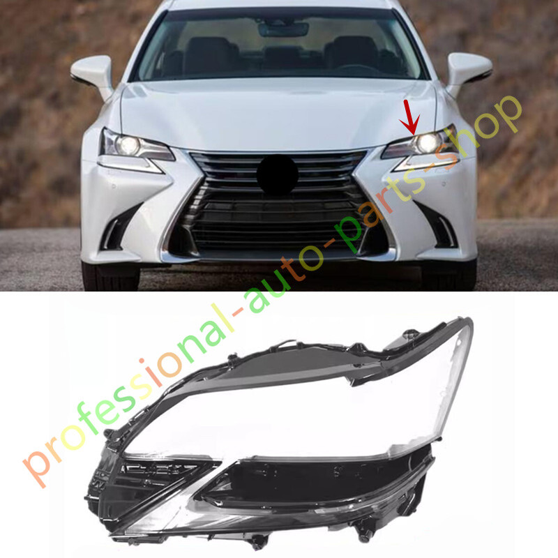 19 レクサス GS 350 ライトレンズカバー For Lexus GS300 GS350 2016-2020 Left Side Headlight Clear Lens