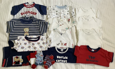 Baby boy clothes 0-3 months bundle Inc Next Pumpkin Patch UK
