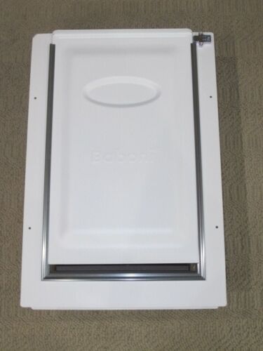 Locking 3-Flaps Pet Door for Wall, Steel Frame and Telescoping Tunnel, Large Pet - Picture 3 of 15