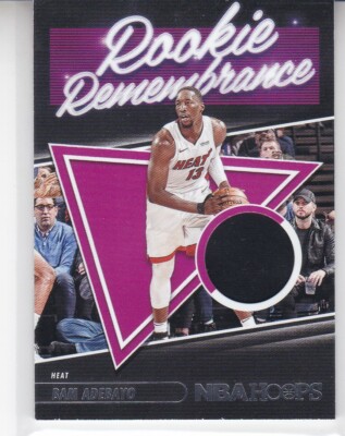 BAM ADEBAYO 2021-22 NBA HOOPS ROOKIE REMEMBRANCE GAME JERSEY MIAMI