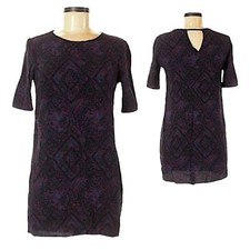 Urban Outfitters Staring at Stars Purple Paisley Floral Mini Dress Size S