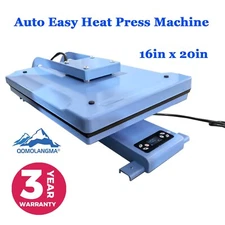 USA-16" x 20" Auto Heat Press Machine Vertical Version CE Approved