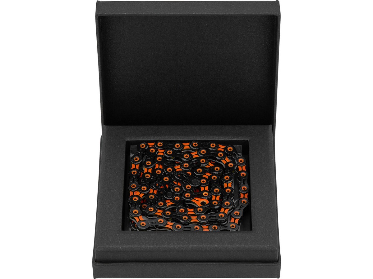 KMC X11 SL DLC Chain 11-speed 118 Links Black/Orange