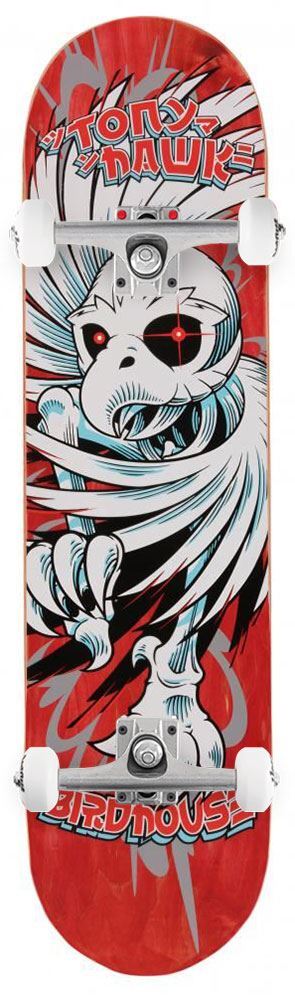Birdhouse Pro Hawk Spiral Custom Complete Skateboard - 8.0""