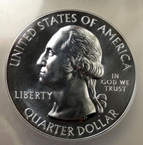 2010 UNITED STATES MOUNT HOOD OREGON 5 OZ Prooflike Silver 25C Coin PCGS i95251 - Picture 2 of 5