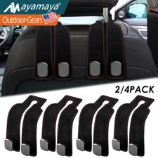 Car Headrest Hook Leather Vehicle Seat Back Storage Organization for Purses Bags
