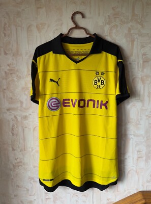 Borussia Dortmund BVB Puma 2015 2016 Home Football Shirt Soccer Jersey Size XL