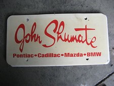 JOHN SHUMATE KENNEWICK WASHINGTON WA DEALER BOOSTER LICENSE PLATE