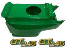 New Lower Hood & Set of 2 Decals Replaces AM132688 M146426 Fits John Deere GT245