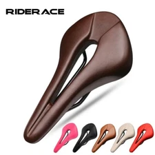 Breathable PU Leather Soft Comfortable MTB Mountain Road Bicycle Saddle Seat