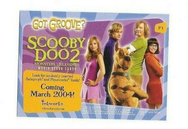 2004 SCOOBY DOO MONSTERS UNLEASHED PROMO CARD P1 FREE SHIPPING  - Image 2 of 2