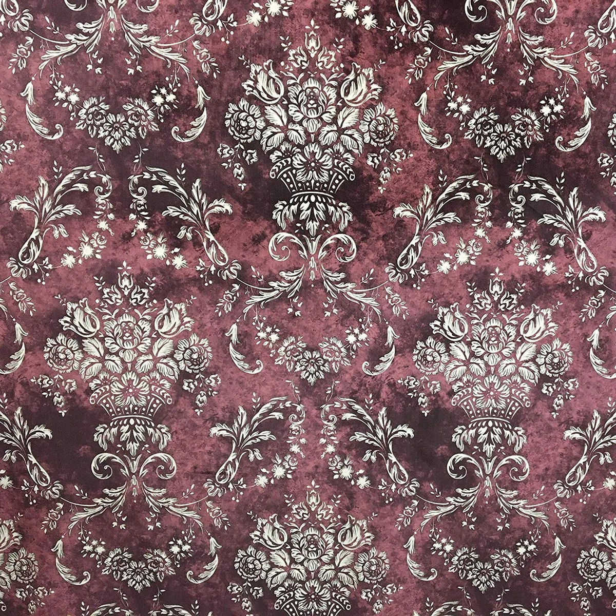 Velvet Damask Fabric, 54" Wide, for Upholstery Chair Window Craft - Sold by Yard