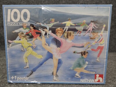 Vintage 1988 Nathan 100 Piece Puzzle ICE DANCING