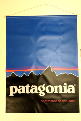 非売品パタゴニア　patagonia アドバータイズメントフラッグバナー80年代 Patagonia Flag Vintage-Style Banner Retail Display Promo #2 | eBay