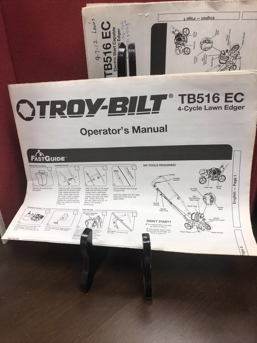 Troy bilt sale edger tb516 ec