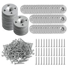 250 Pcs Foam Board Fasteners Kit, 1-1/8 Inch Metal Washers & Screws Set