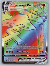 Stonjourner VMAX SWSH01: Base Spada e Scudo #205/202 Pokemon Holo Raro Segreto