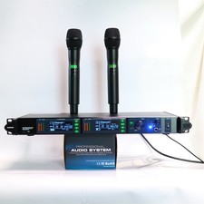 New 2 KSM9 Handheld Wireless Microphone System Stage Sing Karaoke Metal AD4D-II