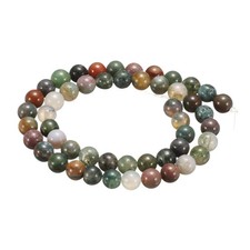 50pcs Agate Green Natural Stone Beads 6mm Round Loose Bead