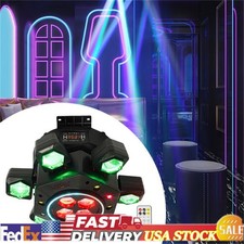 120W RGBW Stage Lights 6 Arms DJ Laser Light For Party Disco Club Bar w/ Remote