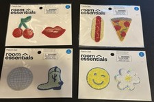 Asst. Patch Set Embroidered Iron On Sew On DIY Clothes 206 Pieces Total See Desc