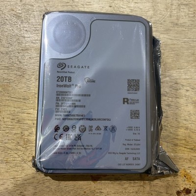 Seagate Ironwolf Pro 20TB ST20000NT001 3.5 256M NAS SATA Hard Drive *READ