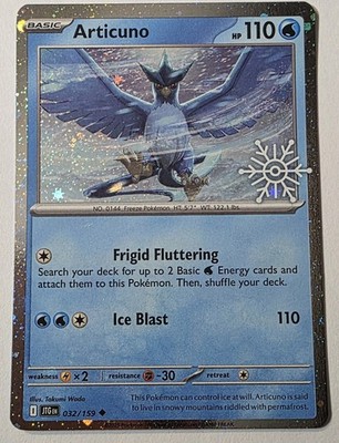 Articuno 032/159 Pokémon TCG Holiday Calendar 2025 Festive Stamp