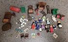 Small Vintage Playmobil  Lot Dining Room Figures Furniture Pictures Dishes