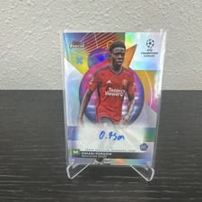 2023-24 Topps Finest Omari Forson Manchester United Rookie Autograph