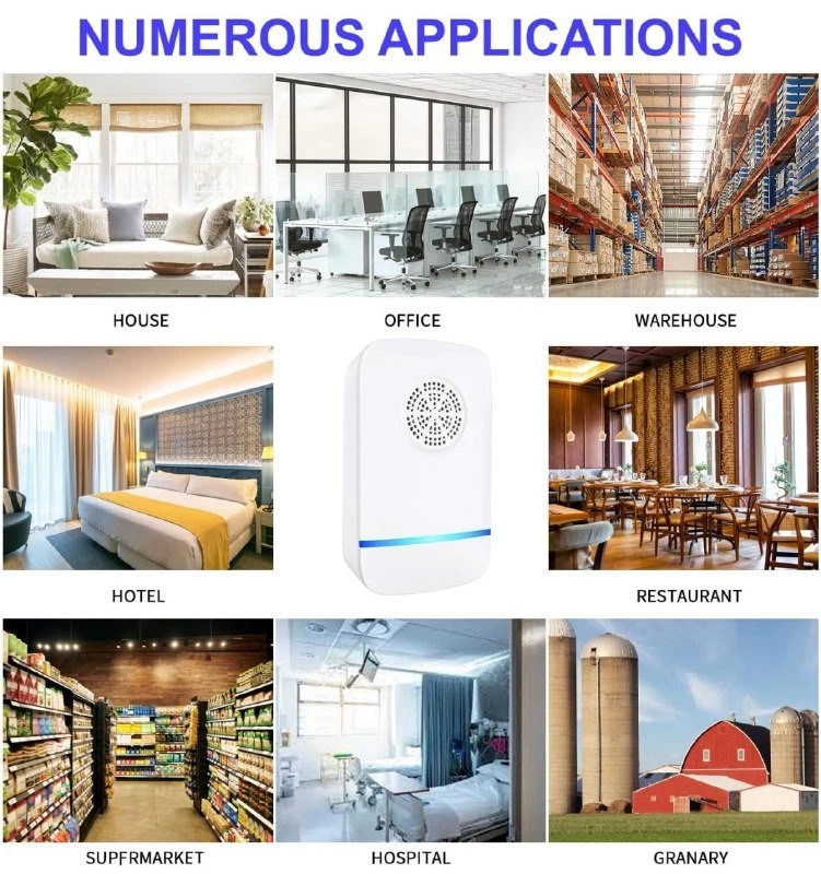 6 piezas Repelente Ultrasónico Control de Plagas Repelente Electrónico Insectos Plagas Foto 4 de 4