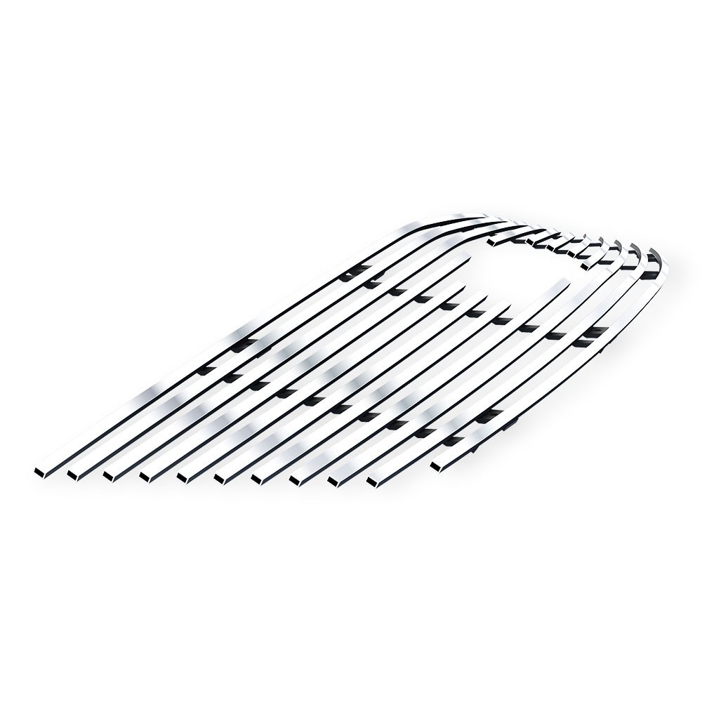 For 2013-2017 Chevy Traverse Logo Show Main Stainless Silver Billet Grill Insert